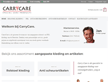 Tablet Screenshot of carrycare.nl